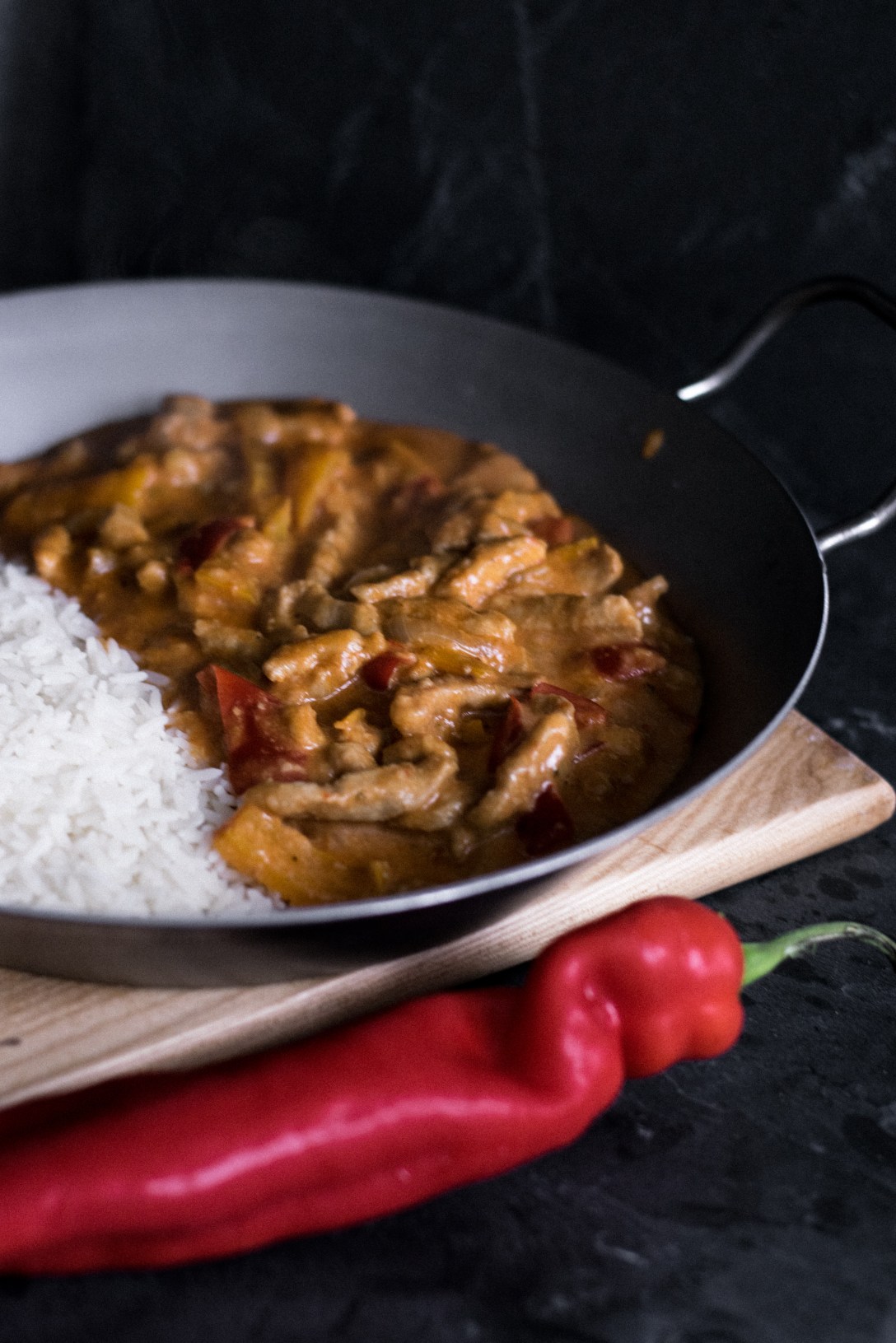 Geschnetzeltes mit Paprika