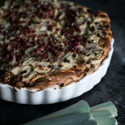 Zwiebel-Lauch-Kuchen